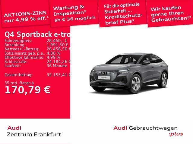 Gebraucht Audi Q4 Sportback e-tron Advanced 150 kW (204 PS) 2022 Kieselgrau SUV