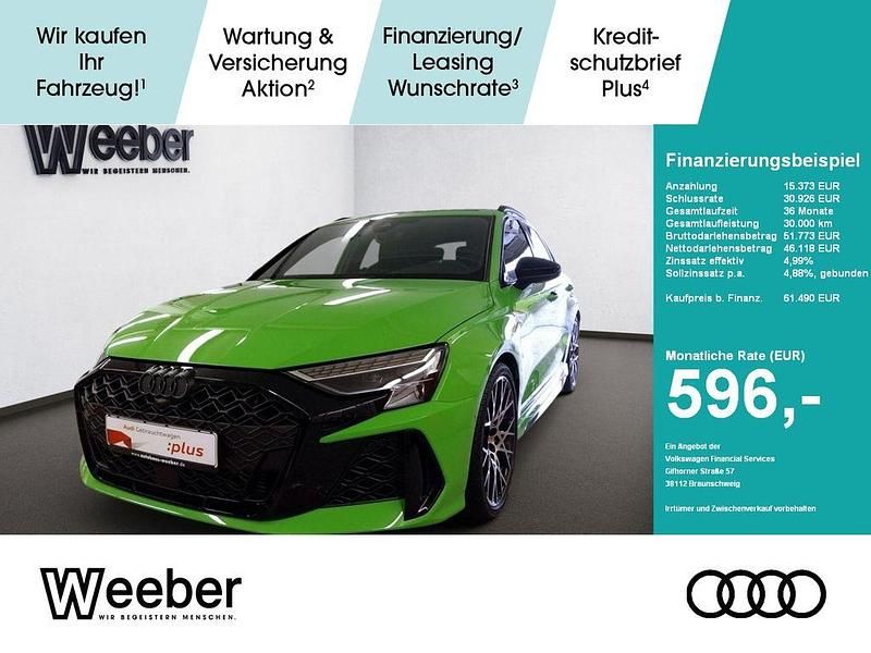 Kyalamigrün Gebraucht 2024 Audi RS3 Sportback Ambiente Kleinwagen | 61.490 € (Superpreis) - Bild 1/4