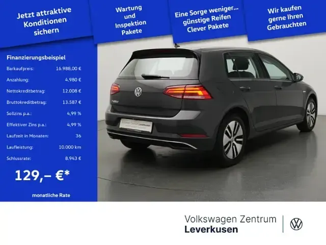 Gebraucht VW e-Golf 100 kW (136 PS) 2021 Grau Kleinwagen