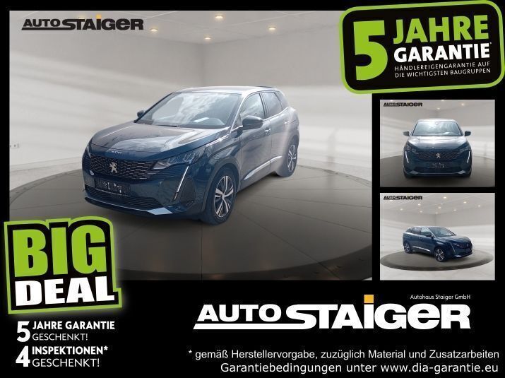 Lackierung blau celebes/metallic kl Gebraucht 2022 Peugeot 3008 Allure SUV | 24.477 € (Superpreis) - Bild 1/4