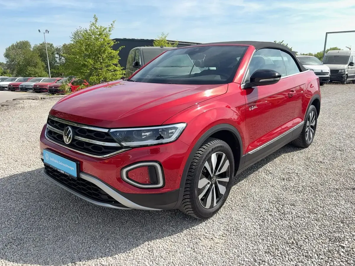 Gebraucht VW T-Roc Cabriolet Goal 116 PS (85 kW) 2025 Kings red metallic Cabrio
