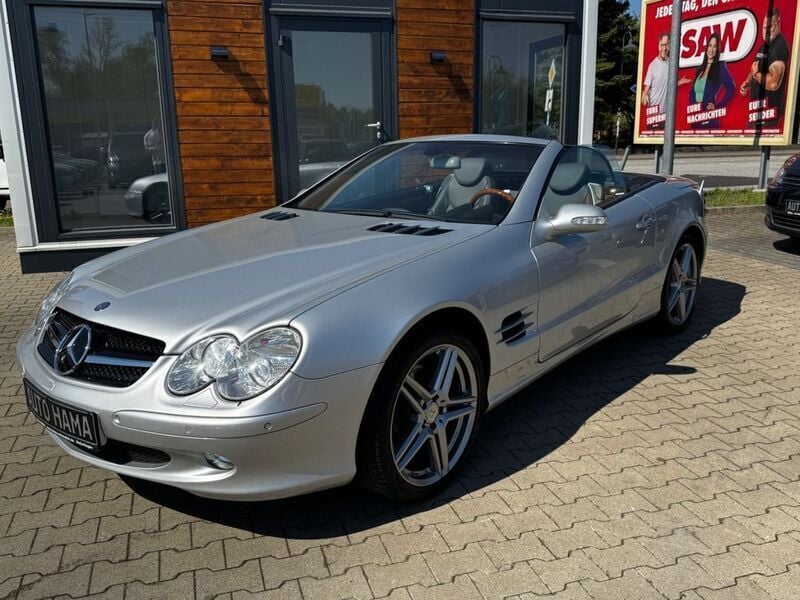 Gebraucht Mercedes SL500 306 PS (225 kW) 2003 Silber Cabrio