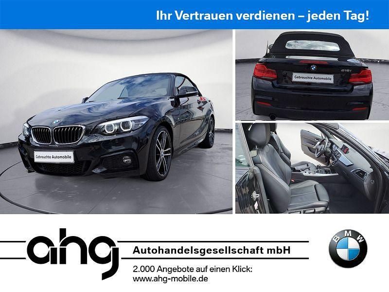 Schwarz Gebraucht 2018 BMW 218 M Sport Cabrio | 23.930 € (Teuer) - Bild 1/4