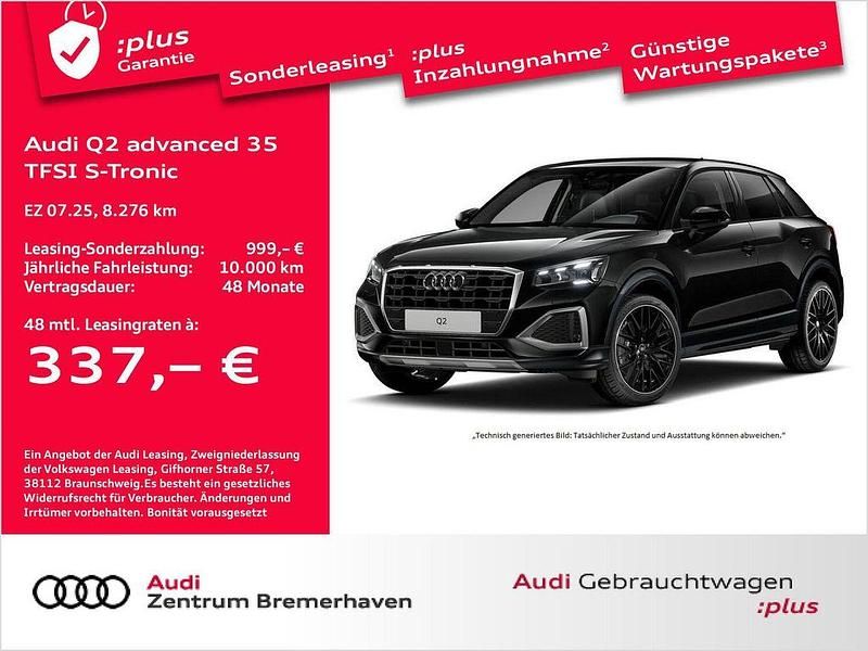 Gebraucht Audi Q2 Advanced Plus 150 PS (110 kW) 2025 Mythosschwarz metallic SUV
