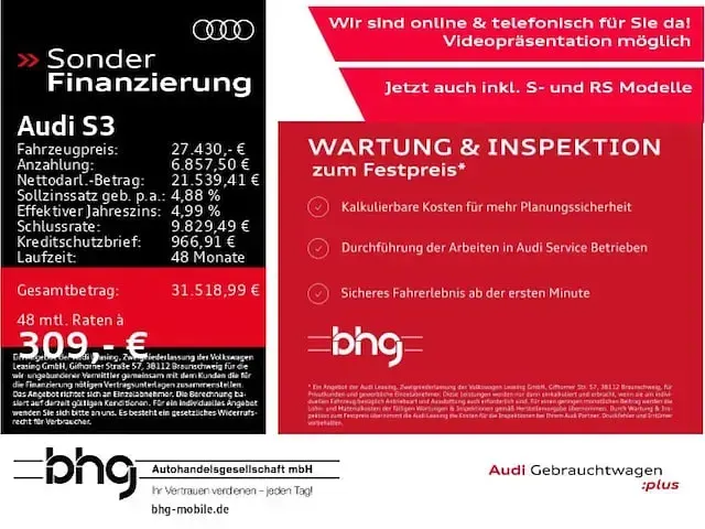 Gebraucht Audi S3 Design 300 PS (220 kW) 2016 Brillantschwarz