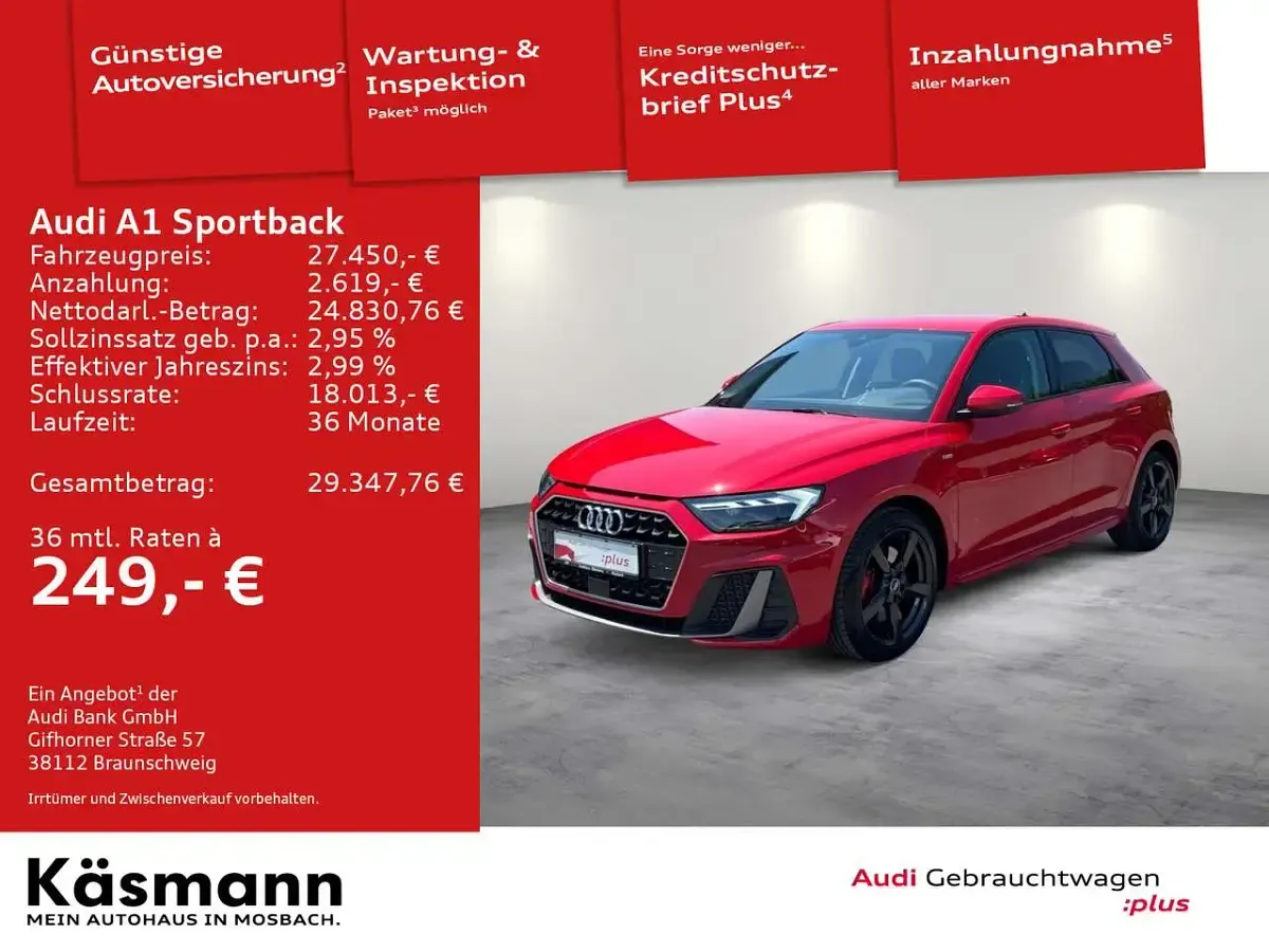 Gebraucht Audi A1 S-Line 116 PS (85 kW) 2025 Progressivrot metallic SUV