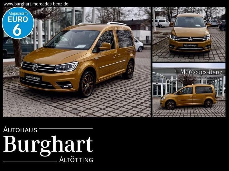 Gebraucht VW Caddy Highline 125 PS (91 kW) 2017 Sandstorm yellow Van / Kleinbus