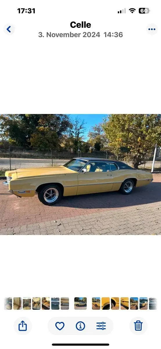 Gebraucht Ford Thunderbird 350 PS (257 kW) 1971 Gelb Coupé
