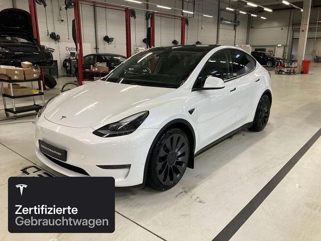 Weiß Gebraucht 2022 Tesla Model Y Performance SUV | 37.600 € (Fairer Preis) - Bild 1/4