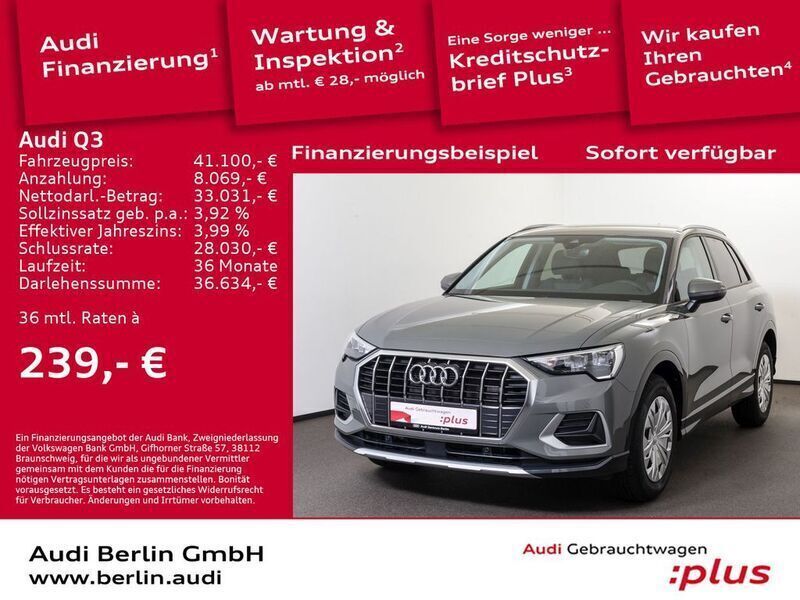Chronosgrau metallic Gebraucht 2024 Audi Q3 Advanced Plus SUV | 41.100 € (Etwas zu teuer) - Bild 1/3