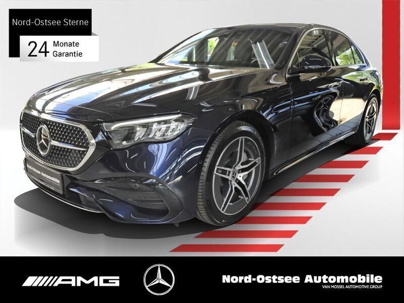 Blau Gebraucht 2024 Mercedes E220 AMG Limousine | 53.290 € (Guter Preis) - Bild 1/4