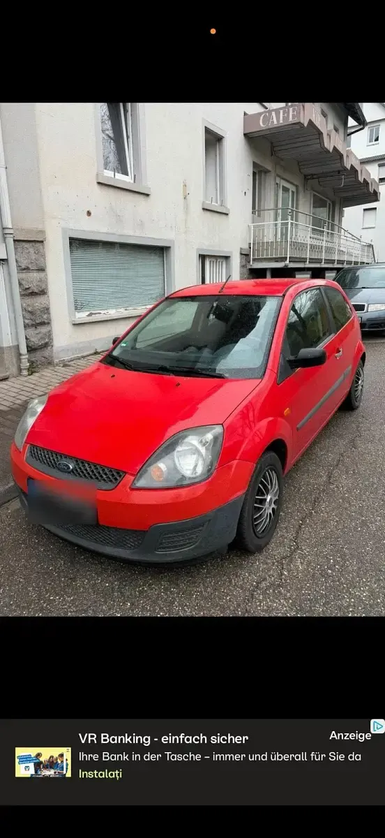 Gebraucht Ford Fiesta 75 PS (55 kW) 2008 Rot Kleinwagen