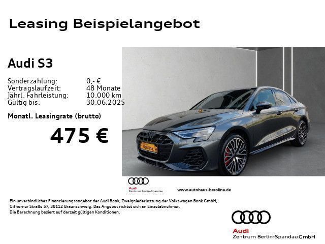 Daytonagrau perleffekt Gebraucht 2024 Audi S3 Ambiente Limousine | 55.888 € - Bild 1/4