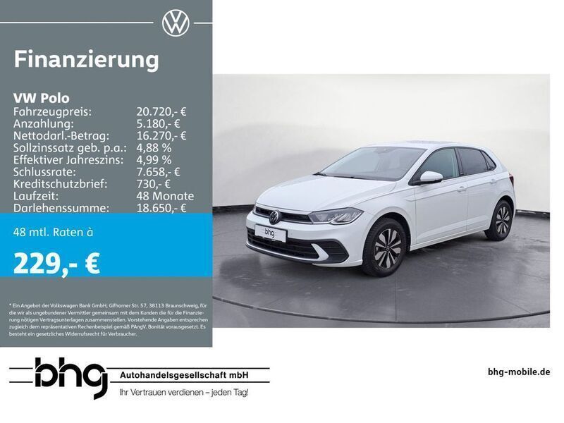 Pure white Gebraucht 2024 VW Polo Move Limousine | 20.719 € (Guter Preis) - Bild 1/4
