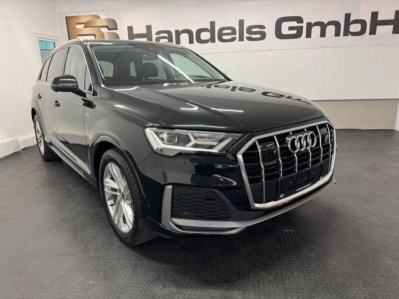 Schwarz Gebraucht 2022 Audi Q7 S-Line SUV | 55.950 € - Bild 1/4