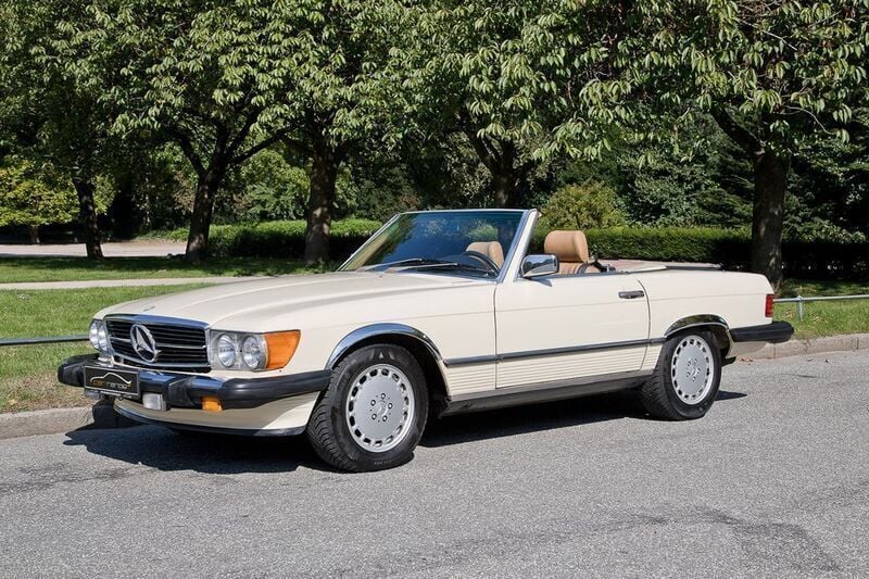 Beige Gebraucht 1987 Mercedes 560 Cabrio | 26.500 € - Bild 1/4