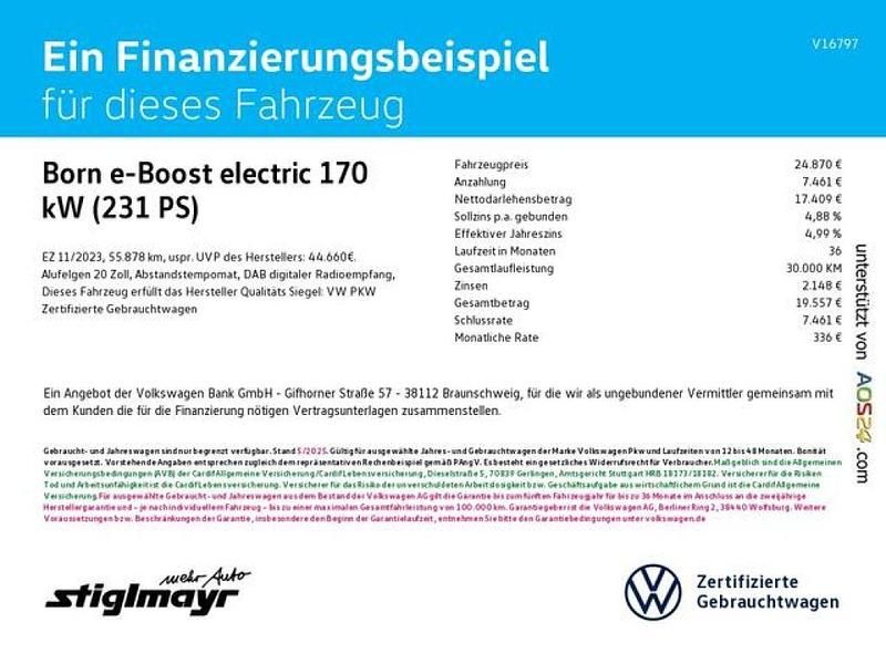 Gebraucht Cupra Born e-Boost 169 kW (231 PS) 2023 Quasargrau Kleinwagen