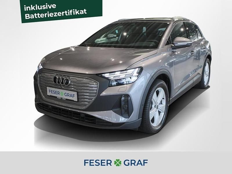 Taifungrau metallic Gebraucht 2022 Audi Q4 e-tron Ambiente SUV | 33.740 € (Fairer Preis) - Bild 1/4