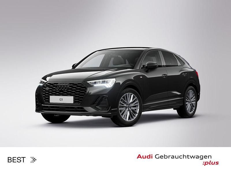 Mythosschwarz metallic Gebraucht 2022 Audi Q3 Sportback S-Line SUV | 39.888 € (Fairer Preis) - Bild 1/3