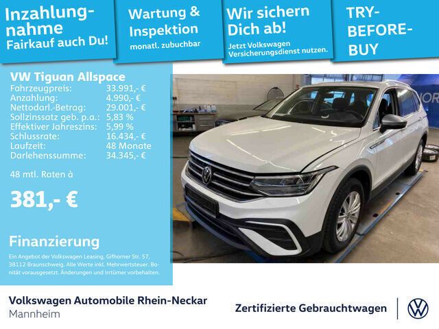 Weiß Gebraucht 2023 VW Tiguan Life SUV | 33.991 € (Teuer) - Bild 1/2