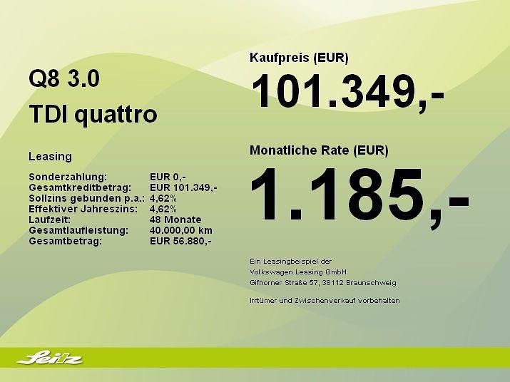 Grau Neu 2025 Audi Q8 Business SUV | 101.349 € (Etwas zu teuer) - Bild 1/1
