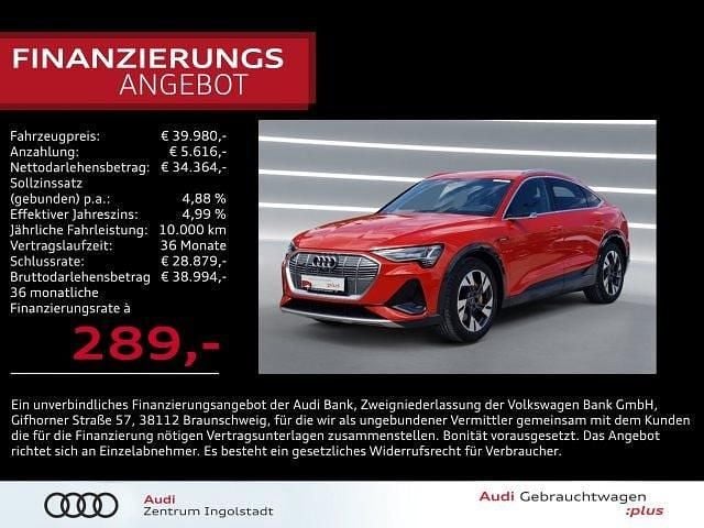 Catalunyarot metallic Gebraucht 2021 Audi e-tron Sportback S-Line SUV | 39.980 € (Fairer Preis) - Bild 1/3