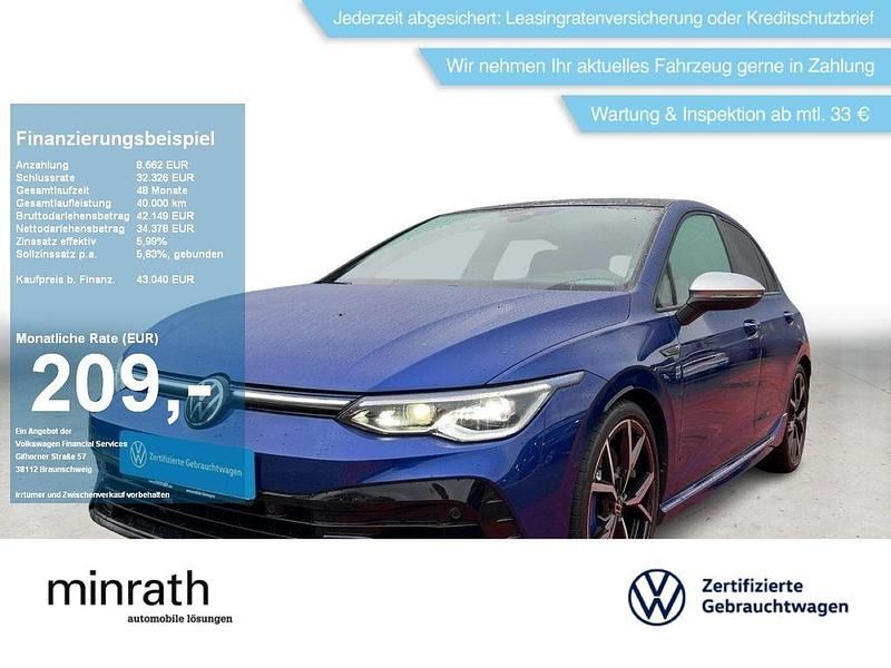 Blau Gebraucht 2024 VW Golf R Limousine | 42.790 € (Teuer) - Bild 1/4