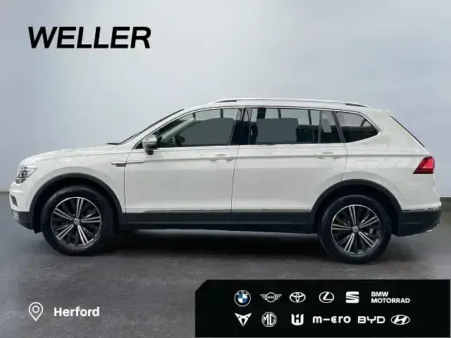 Gebraucht VW Tiguan Allspace Highline 150 PS (110 kW) 2021 Weiss SUV