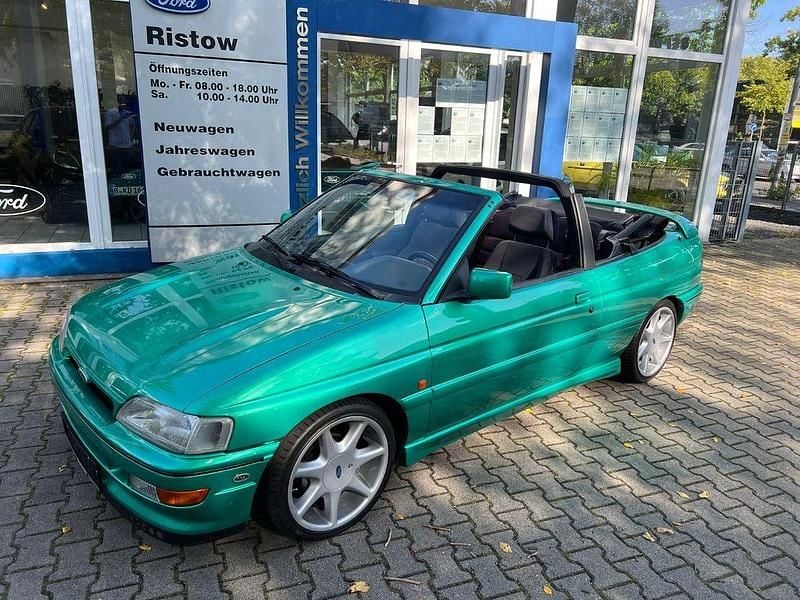 Gebraucht Ford Escort Cabriolet 105 PS (77 kW) 1993 Grün Cabrio