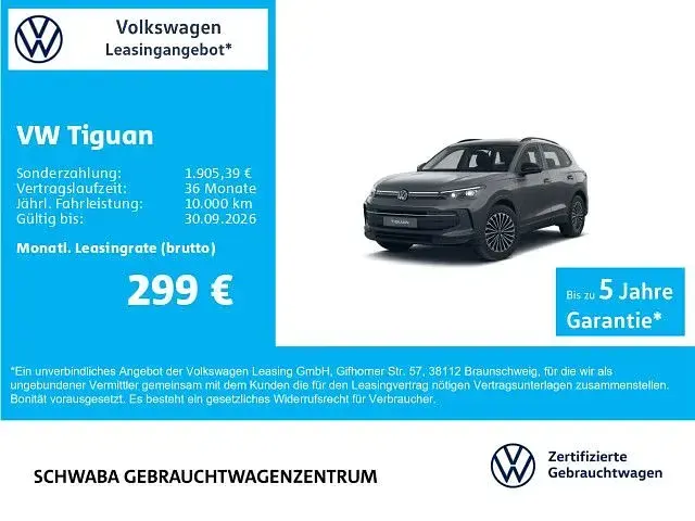 Gebraucht VW Tiguan Goal 150 PS (110 kW) 2025 Delfingrau metallic SUV