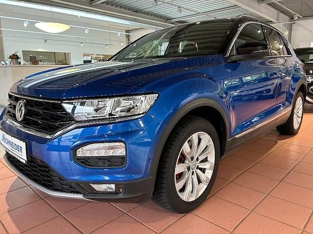 Blau Gebraucht 2020 VW T-Roc Sport SUV | 23.390 € (Etwas zu teuer) - Bild 1/4