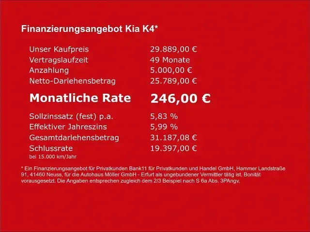 Gebraucht Kia K4 Comfort 150 PS (110 kW) 2026 Limousine