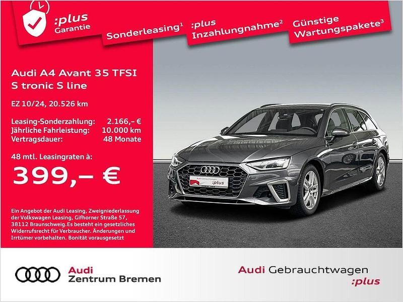Silber Gebraucht 2024 Audi A4 S-Line Kombi | 34.950 € (Fairer Preis) - Bild 1/4