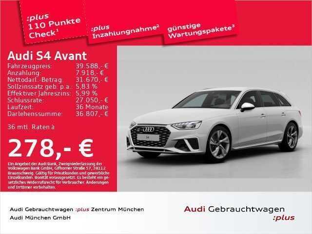 Ibisweiß Gebraucht 2022 Audi S4 Design Kombi | 41.447 € (Fairer Preis) - Bild 1/2