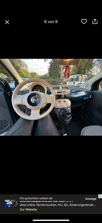 Grün Gebraucht 2015 Fiat 500C Lounge Cabrio | 5.900 € (Guter Preis) - Bild 1/4