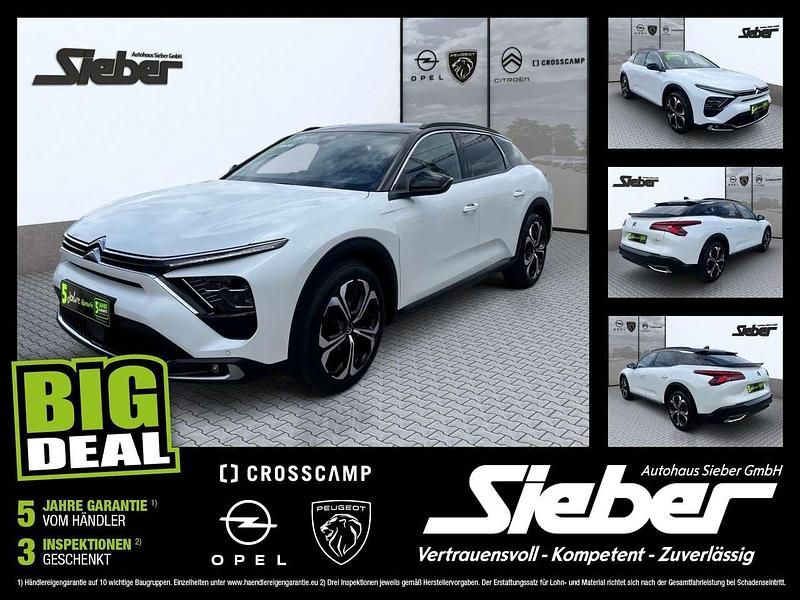 Lack weiss perlglänzend/typ au Gebraucht 2023 Citroën C5 X PureTech Limousine | 21.990 € (Fairer Preis) - Bild 1/4