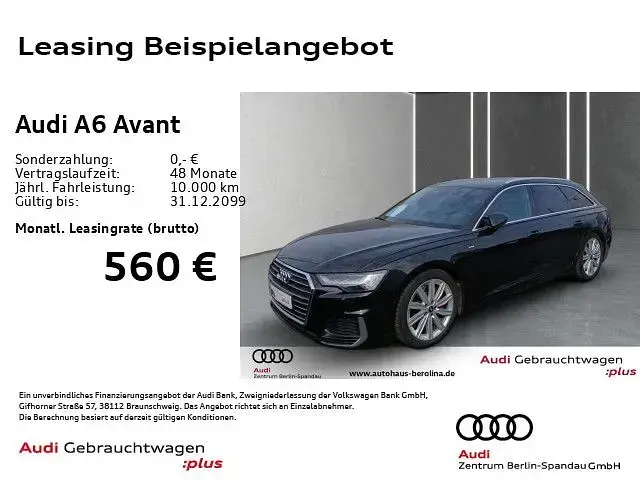 Używany Audi A6 S-Line 367 KM (269 kW) 2023 Czarny Kombi