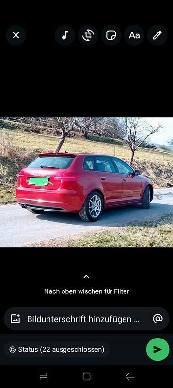 Gebraucht Audi A3 S-Line 170 PS (125 kW) 2012 Rot Kleinwagen