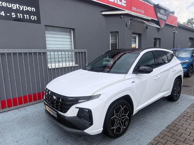 Polar white / sol Gebraucht 2021 Hyundai Tucson N Line SUV | 24.980 € (Fairer Preis) - Bild 1/4