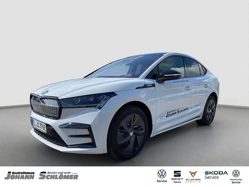 Weiß Gebraucht 2023 Skoda Enyaq iV Suite SUV | 46.900 € (Teuer) - Bild 1/4