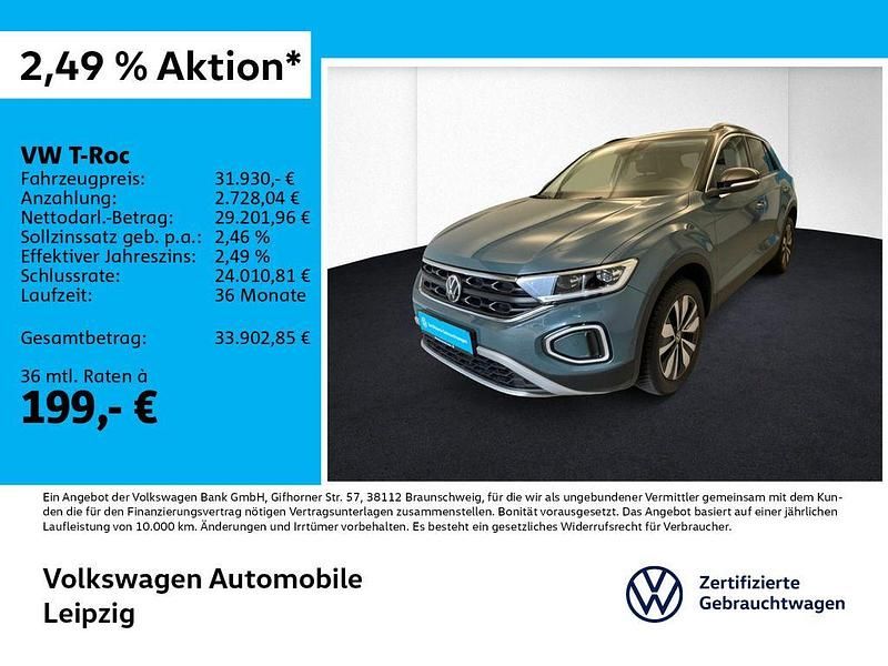 Blau Gebraucht 2025 VW T-Roc Goal SUV | 31.930 € (Superpreis) - Bild 1/3
