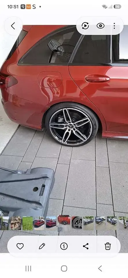 Gebraucht Mercedes C220 194 PS (142 kW) 2018 Rot Kombi