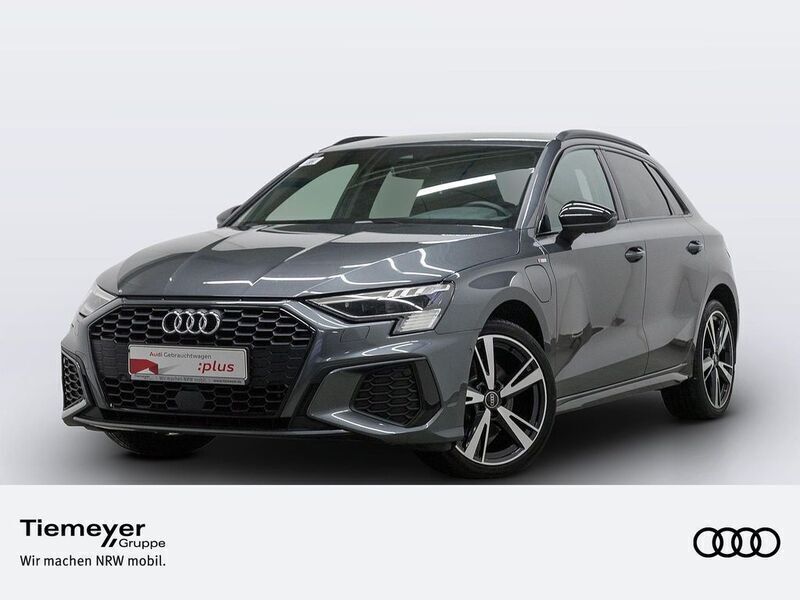Grau Gebraucht 2020 Audi A3 Sportback e-tron S-Line Limousine | 26.890 € (Etwas zu teuer) - Bild 1/4