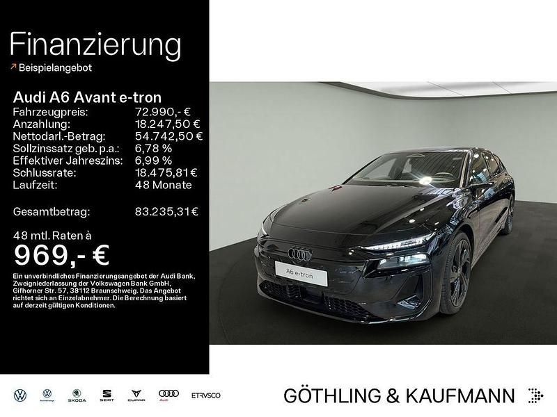 Mythosschwarz metallic Gebraucht 2025 Audi A6 e-tron Performance Kombi | 72.990 € (Guter Preis) - Bild 1/4