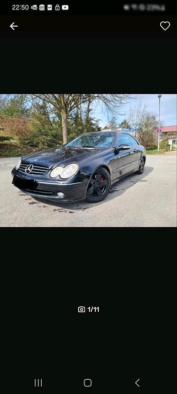 Gebraucht Mercedes CLK270 170 PS (125 kW) 2003 Schwarz Coupé