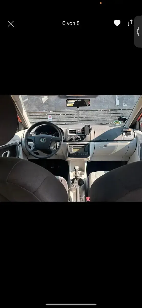 Gebraucht Skoda Fabia 85 PS (62 kW) 2008 Orange Kleinwagen