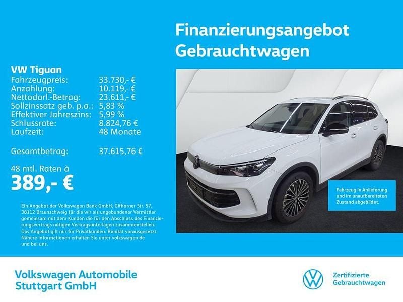 Pure white Gebraucht 2025 VW Tiguan Goal SUV | 33.730 € (Superpreis) - Bild 1/4