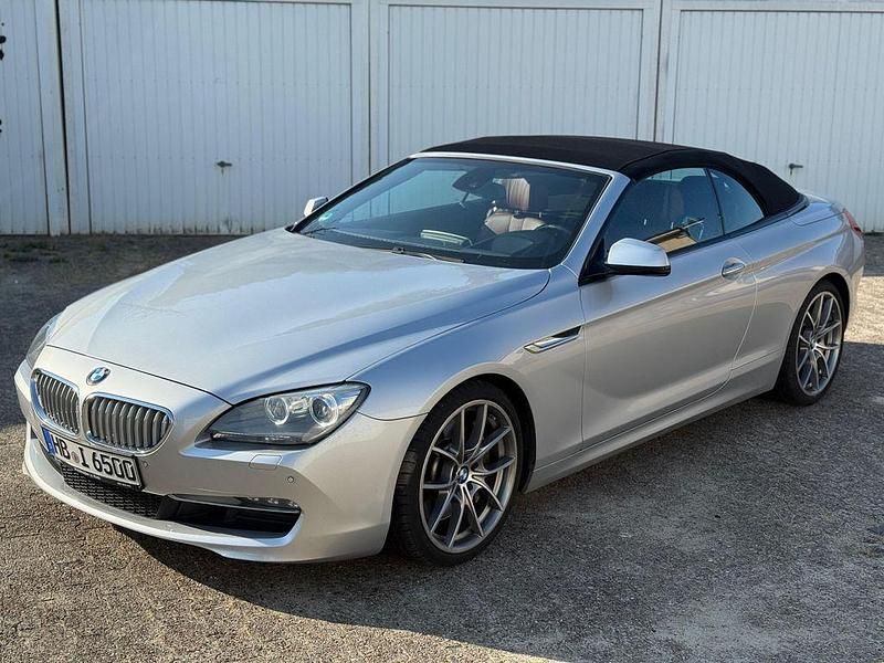 Silber Gebraucht 2011 BMW 650 Cabriolet Sport Line Cabrio | 22.850 € - Bild 1/4