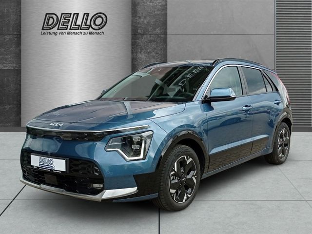(m4b) mineralblau met. Gebraucht 2024 Kia e-Niro Inspiration SUV | 33.990 € (Guter Preis) - Bild 1/4