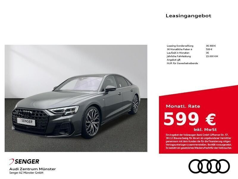 Grau Neu 2024 Audi A8 Sport Limousine | 134.490 € - Bild 1/4
